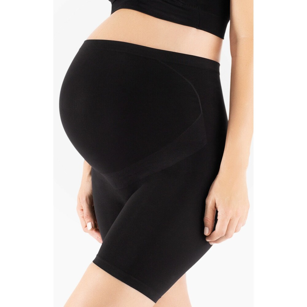 Belly Bandit Thighs Disguise Tummy Smoothing Maternity Support Short Black Nude